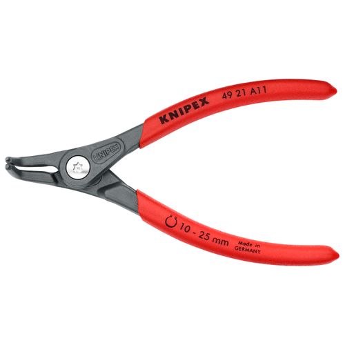 Main product image of 5-1/8" External Precision Circlip Pliers, 10-25 mm Shafts, 90-Degree Angle
