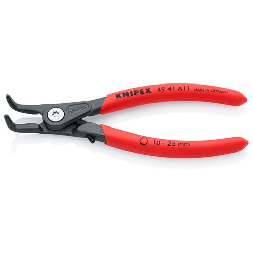 Main product image of 5-1/4" External Precision Circlip Pliers w/ Overexpansion Guard, 10-25 mm Shafts, 90-Degree Angle