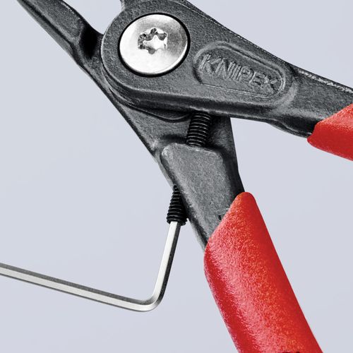 Main product image of 5-1/4" External Precision Circlip Pliers w/ Overexpansion Guard, 10-25 mm Shafts, 90-Degree Angle