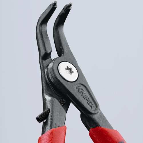 Main product image of 5-1/4" External Precision Circlip Pliers w/ Overexpansion Guard, 10-25 mm Shafts, 90-Degree Angle