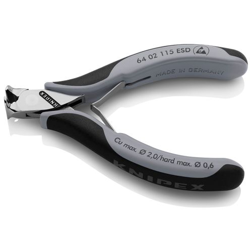 Main product image of 4-1/2" Electronics End Cutting Nippers w/ ESD Handles