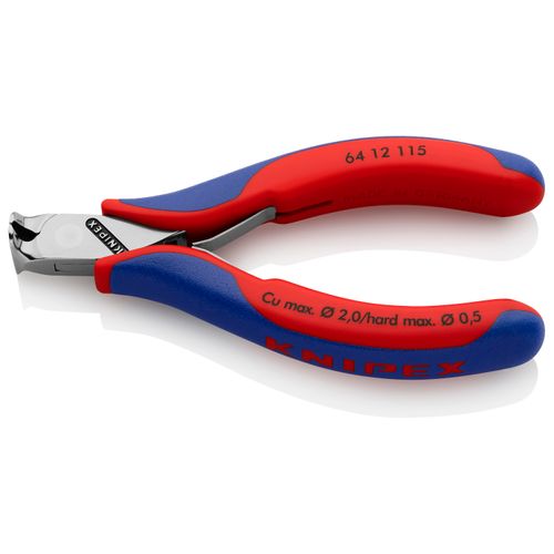 Main product image of 4-1/2" Electronics End Cutting Nippers w/ Multi-Component Grips, No Bevel