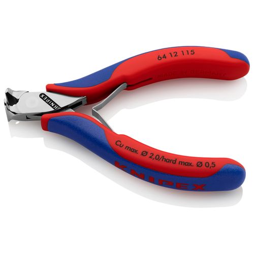 Main product image of 4-1/2" Electronics End Cutting Nippers w/ Multi-Component Grips, No Bevel