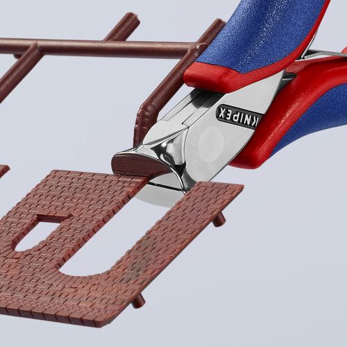 Main product image of 4-1/2" Electronics End Cutting Nippers w/ Multi-Component Grips, No Bevel