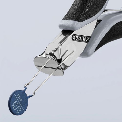 Main product image of 4-1/2" Electronics End Cutting Nippers w/ ESD Handles, No Bevel