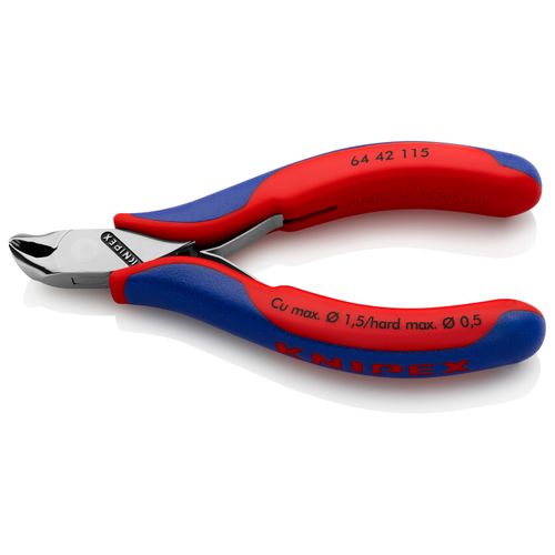 Main product image of 4-1/2" Electronics End Cutting Nippers w/ Bevel, 27-Degree Angle
