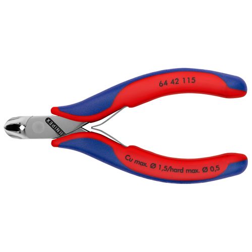 Main product image of 4-1/2" Electronics End Cutting Nippers w/ Bevel, 27-Degree Angle