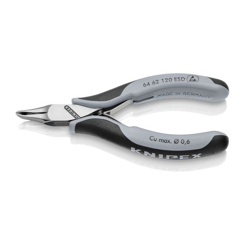 Main product image of 4-3/4" Electronics End Cutting Nippers w/ ESD Handles, 65-Degree Angle