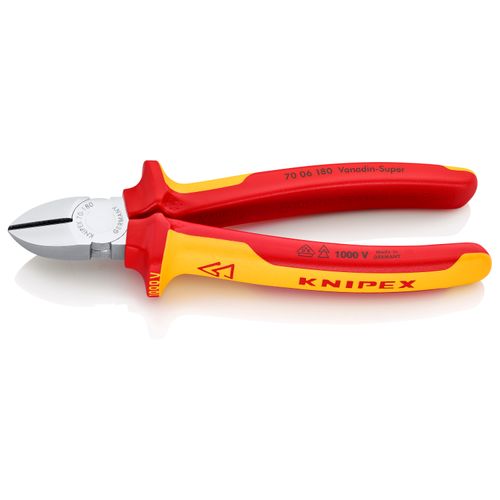 Main product image of 7-1/4" Insulated Diagonal Cutters w/ Multi-Component Grips