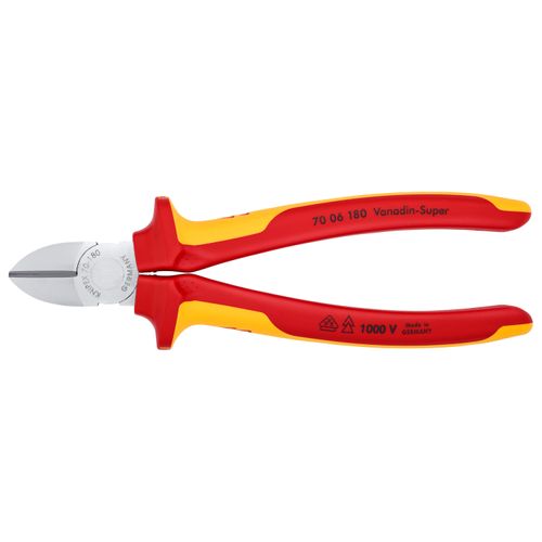 Main product image of 7-1/4" Insulated Diagonal Cutters w/ Multi-Component Grips