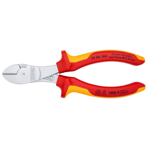 Main product image of 6-1/4" Insulated High Leverage Diagonal Cutters