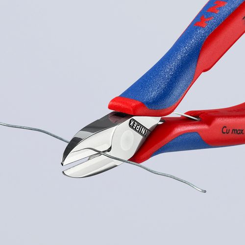 Main product image of 5-1/4" Electronics Diagonal Cutters, Round Head, Multi-Component Grips