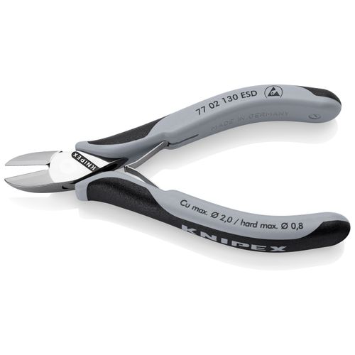 Main product image of 5-1/4" Electronics Diagonal Cutters, Round Head, ESD Handles