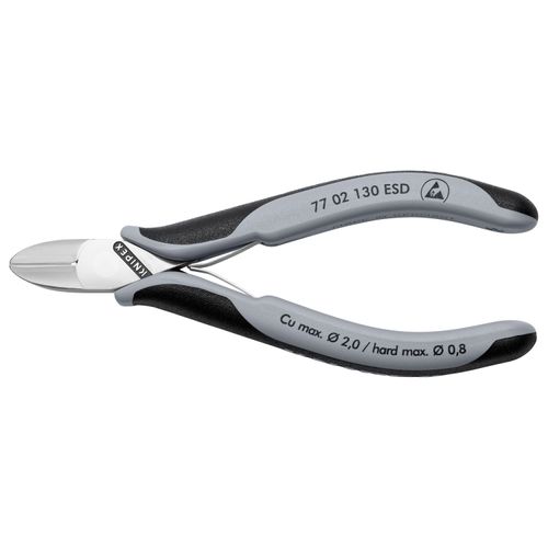Main product image of 5-1/4" Electronics Diagonal Cutters, Round Head, ESD Handles