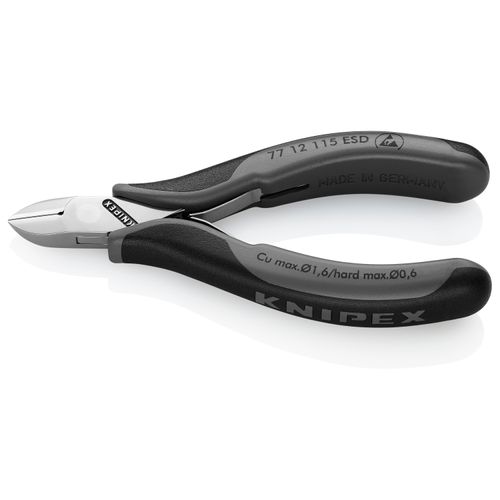 Main product image of 4-1/2" Electronics Diagonal Cutters, Round Head, ESD Handles