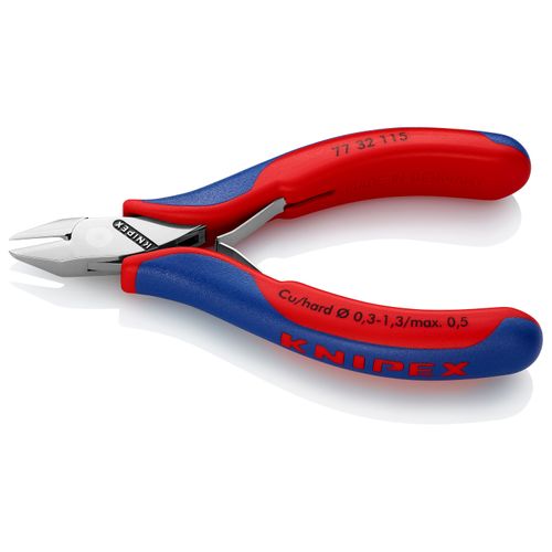 Main product image of 4-1/2" Electronics Diagonal Cutters, Pointed Head, w/ Multi-Component Grips