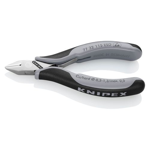 Main product image of 4-1/2" Electronics Diagonal Cutters, Pointed Head, w/ ESD Handles