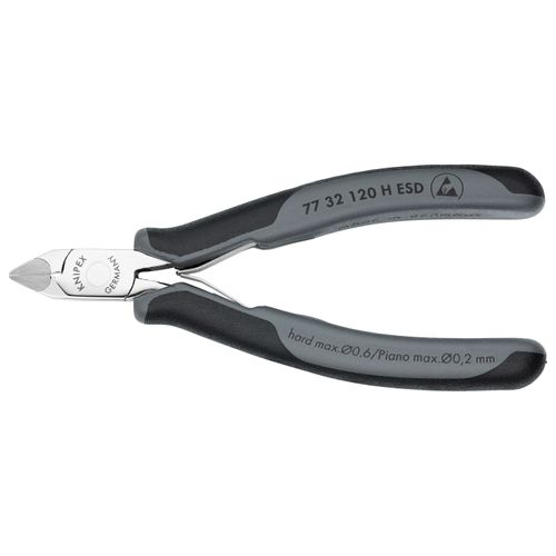 Main product image of 4-3/4" Heavy-Duty Electronics Diagonal Cutters w/ Carbide Edges and ESD Handles