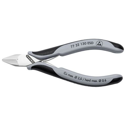 Main product image of 5-1/4" Electronics Diagonal Cutters, Pointed Head, ESD Handles