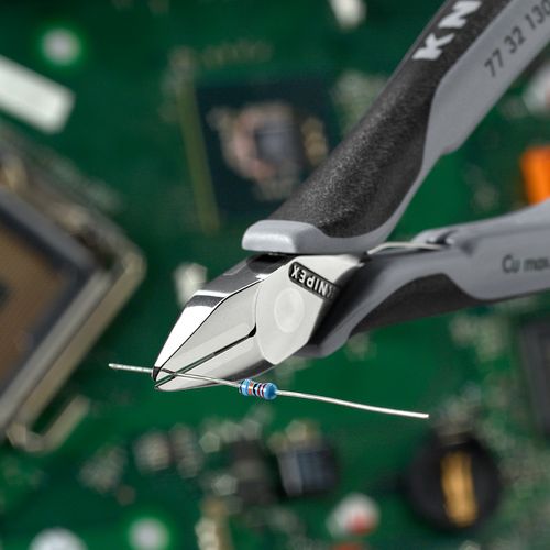Main product image of 5-1/4" Electronics Diagonal Cutters, Pointed Head, ESD Handles