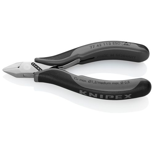 Main product image of 4-1/2" Electronics Diagonal Cutters, Pointed Head, ESD Handles