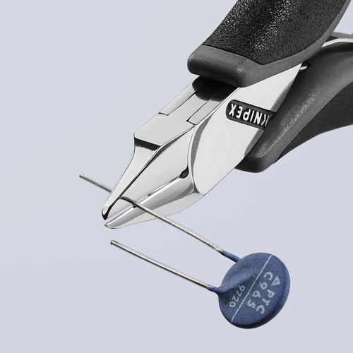 Main product image of 4-1/2" Electronics Diagonal Cutters, Pointed Mini Head, ESD Handles