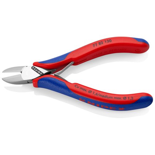 Main product image of 5-1/4" Electronics Diagonal Cutters, Round Head w/out Bevel, Multi-Component Grips