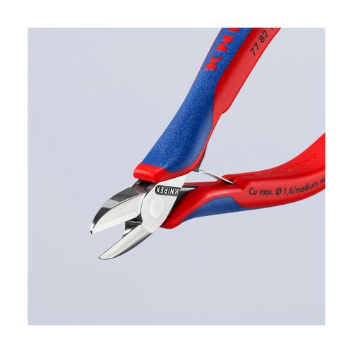 Main product image of 5-1/4" Electronics Diagonal Cutters, Round Head w/out Bevel, Multi-Component Grips