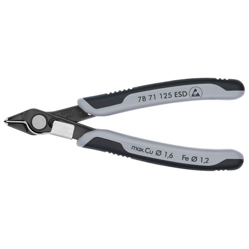 Main product image of 5" Electronics Super Knips w/ Lead Catcher, ESD Handles, Special Tool Steel