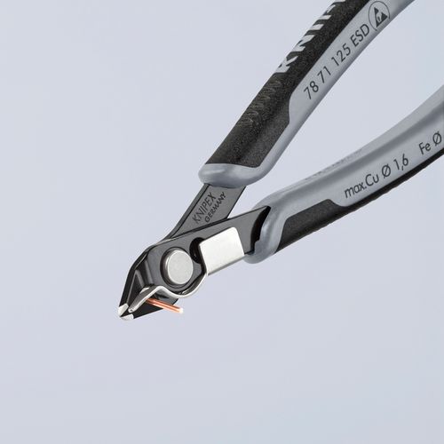 Main product image of 5" Electronics Super Knips w/ Lead Catcher, ESD Handles, Special Tool Steel