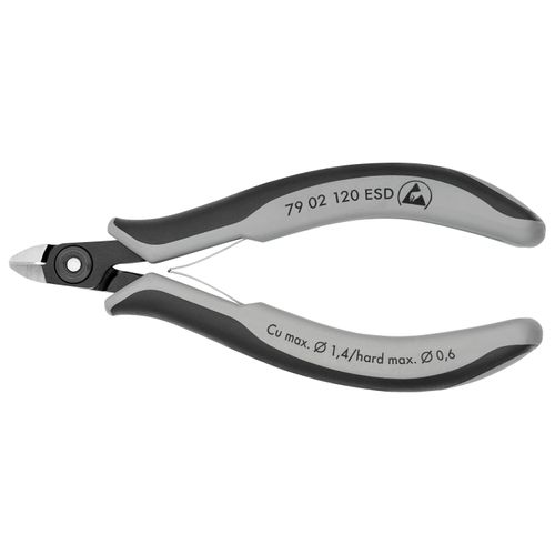 Main product image of 4-3/4" Precision Electronics Diagonal Cutters w/ ESD Handles