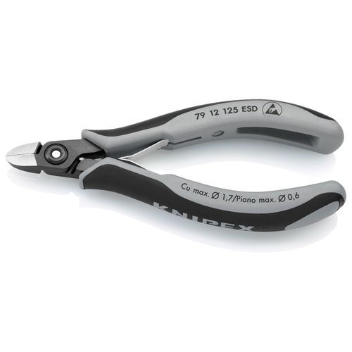 Main product image of 5" Precision Electronics Diagonal Cutters for Hard/Piano Wire, ESD Handles