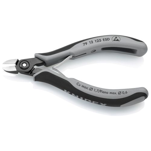 Main product image of 5" Precision Electronics Diagonal Cutters for Hard/Piano Wire, ESD Handles