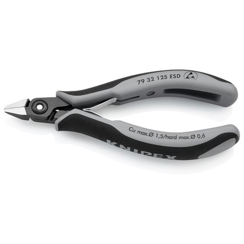 Main product image of 5" Precision Electronics Diagonal Cutters, Pointed Head, ESD Handles