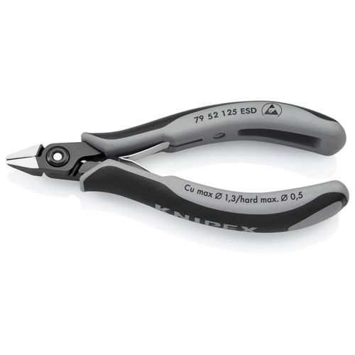 Main product image of 5" Precision Electronics Diagonal Cutters for Soft Wire up to 1.3 mm, ESD Handles