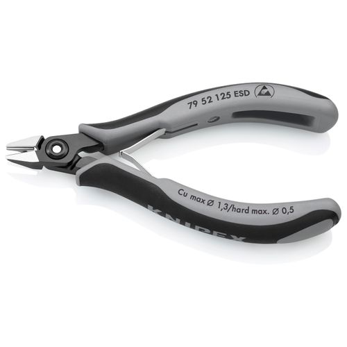 Main product image of 5" Precision Electronics Diagonal Cutters for Soft Wire up to 1.3 mm, ESD Handles