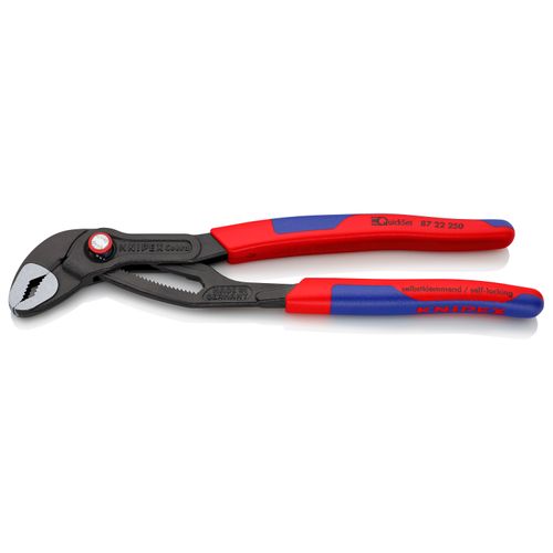 Main product image of 10" Cobra QuickSet High-Tech Water Pump Pliers w/ Multi-Component Grips