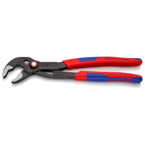 Main product image of 10" Cobra QuickSet High-Tech Water Pump Pliers w/ Multi-Component Grips