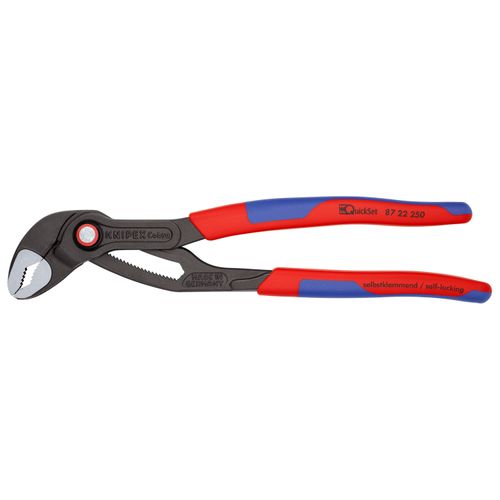 Main product image of 10" Cobra QuickSet High-Tech Water Pump Pliers w/ Multi-Component Grips