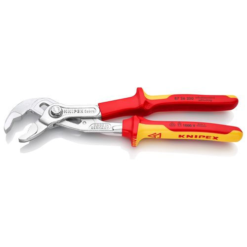 Main product image of 10" Cobra VDE Insulated High-Tech Water Pump Pliers, Chrome