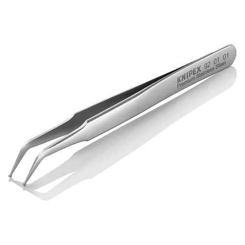 Main product image of 4-1/2" SMD Precision Tweezers, 45-Degree Angle, 0.33 mm Tip Width