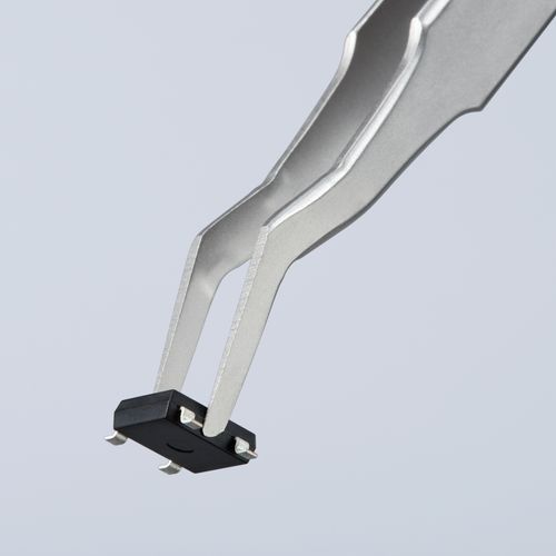 Main product image of 4-3/4" Premium Stainless Steel Positioning Tweezers, 35-Degree Angle