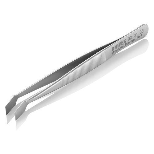 Main product image of 4" Premium Stainless Steel Gripping Tweezers, 30-Degree Angle