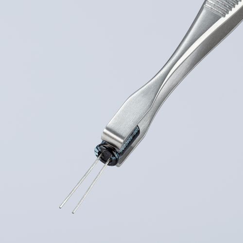 Main product image of 5-3/4" Stainless Steel Positioning Tweezers, 90-Degree Angle