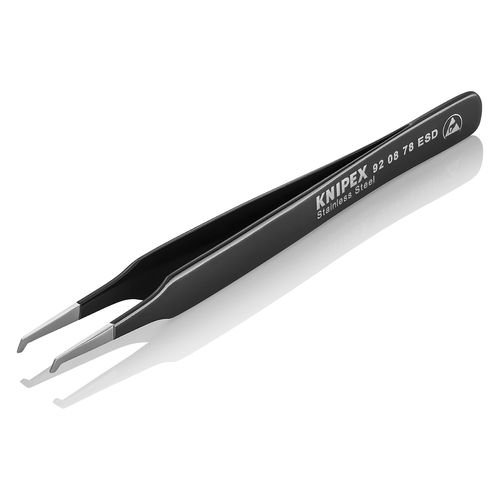 Main product image of 4-3/4" Stainless Steel Positioning Tweezers, 90-Degree Angle