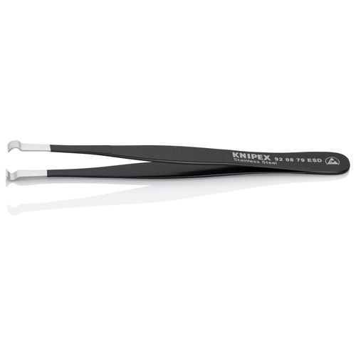 Main product image of 4-3/4" Stainless Steel Positioning Tweezers w/ ESD Coating