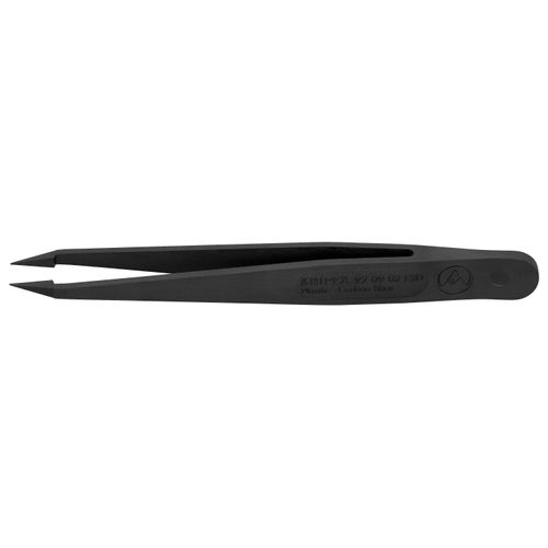 Main product image of 4-1/2" Plastic Gripping Tweezers w/ ESD Coating, Needle-Point Tips