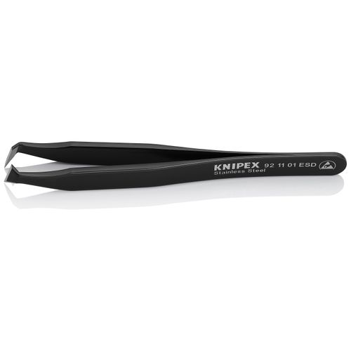 Main product image of 4-1/2" Stainless Steel Cutting Tweezers w/ ESD Coating, 35-Degree Angle