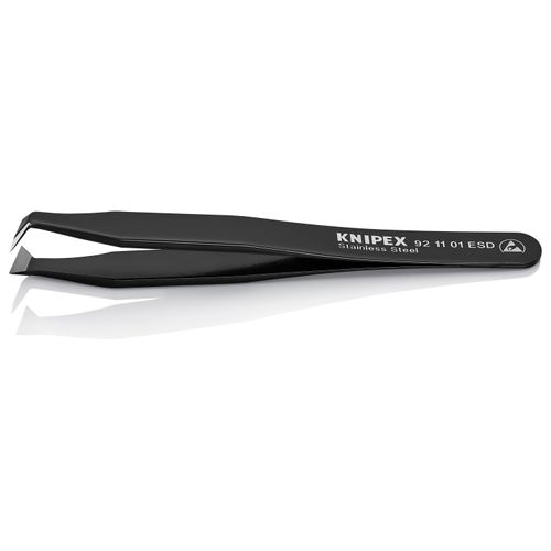 Main product image of 4-1/2" Stainless Steel Cutting Tweezers w/ ESD Coating, 35-Degree Angle