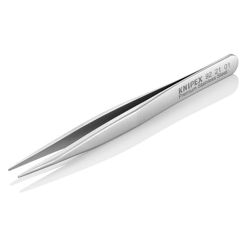 Main product image of 4-3/4" Premium Stainless Steel Gripping Tweezers, Pointed Tips